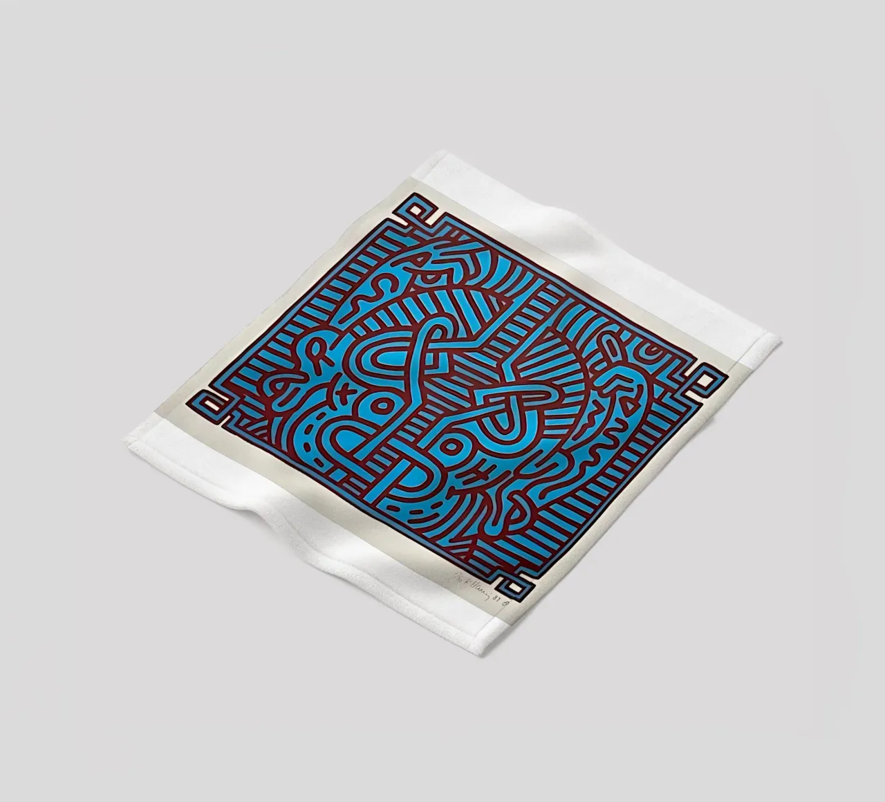 Buddha di cioccolato 1 di Keith Haring coperta in pile da tokovictory