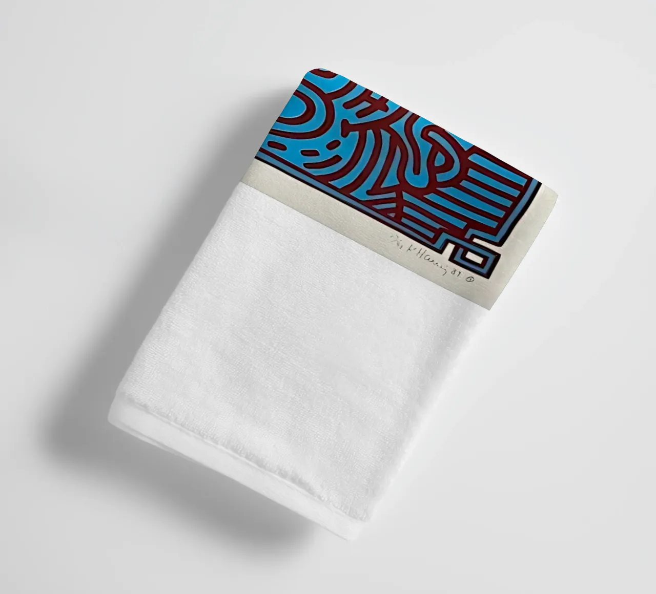Buddha di cioccolato 1 di Keith Haring asciugamano da bagno da tokovictory