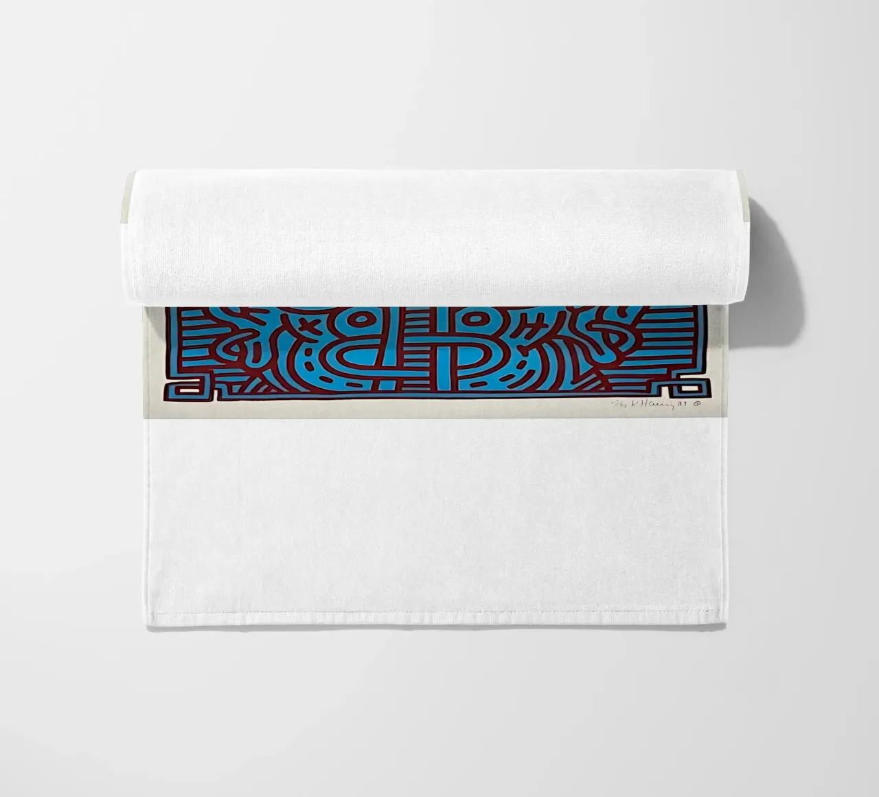 Buddha di cioccolato 1 di Keith Haring telo mare da tokovictory