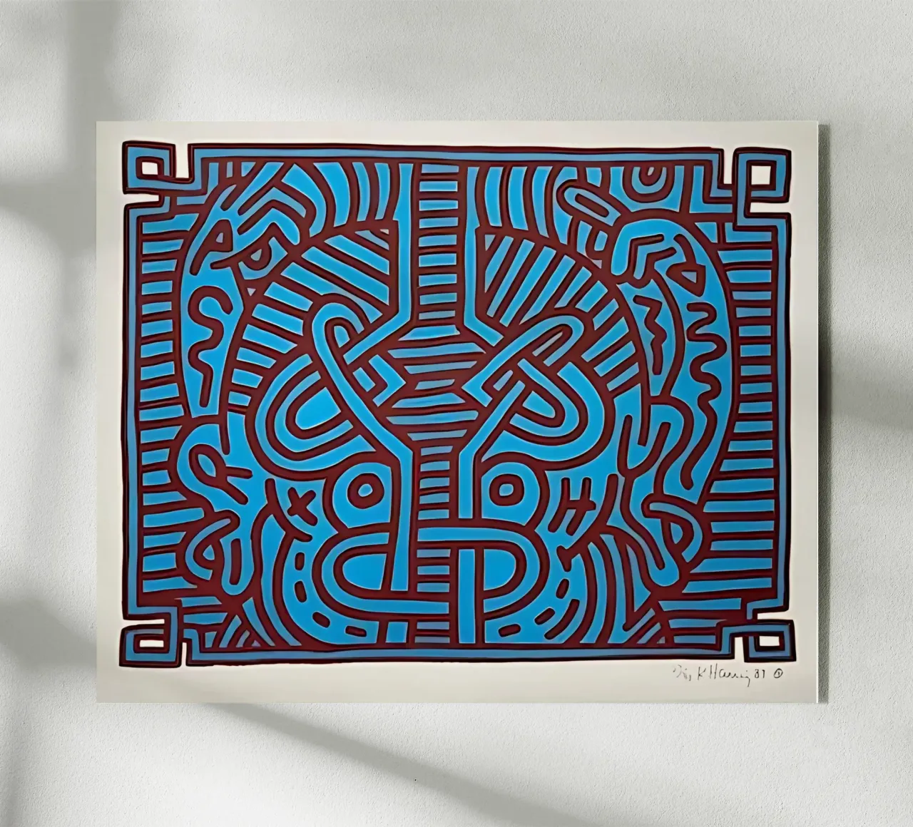 Buddha di cioccolato 1 di Keith Haring plexiglass da tokovictory