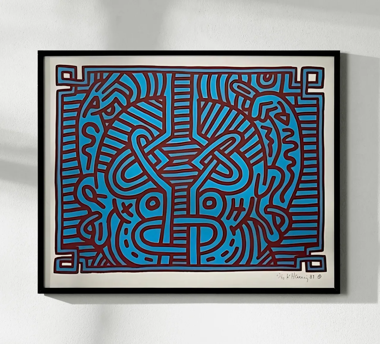 Buddha di cioccolato 1 di Keith Haring carta hahnemühle da tokovictory