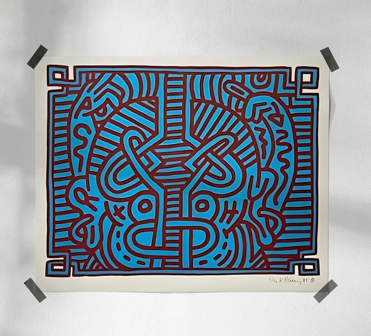 Buddha di cioccolato 1 di Keith Haring carta hahnemühle da tokovictory