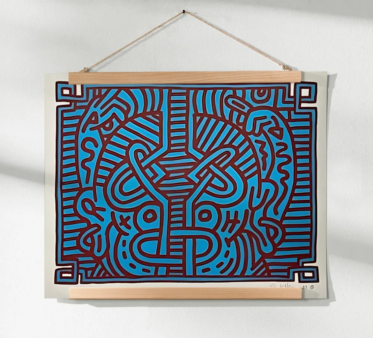 Buddha di cioccolato 1 di Keith Haring carta hahnemühle da tokovictory
