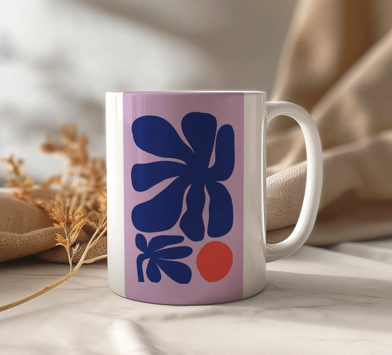 When Red Met Violet tazza in ceramica da Pure