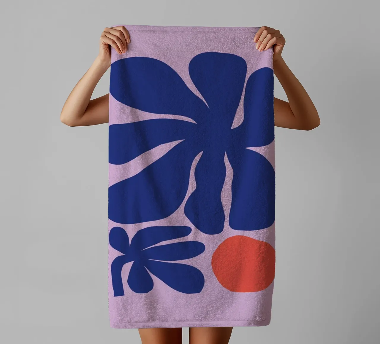 When Red Met Violet asciugamano da bagno da Pure