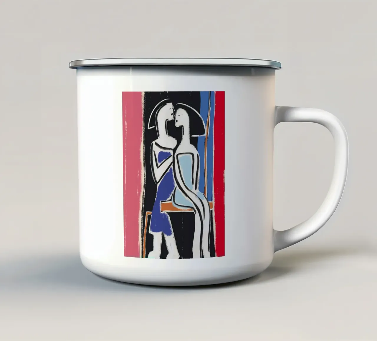 Sorelle tazza in smalto da Little Dean