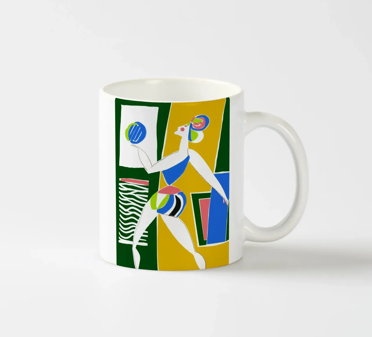 Pallavolo in spiaggia tazza in ceramica da Little Dean