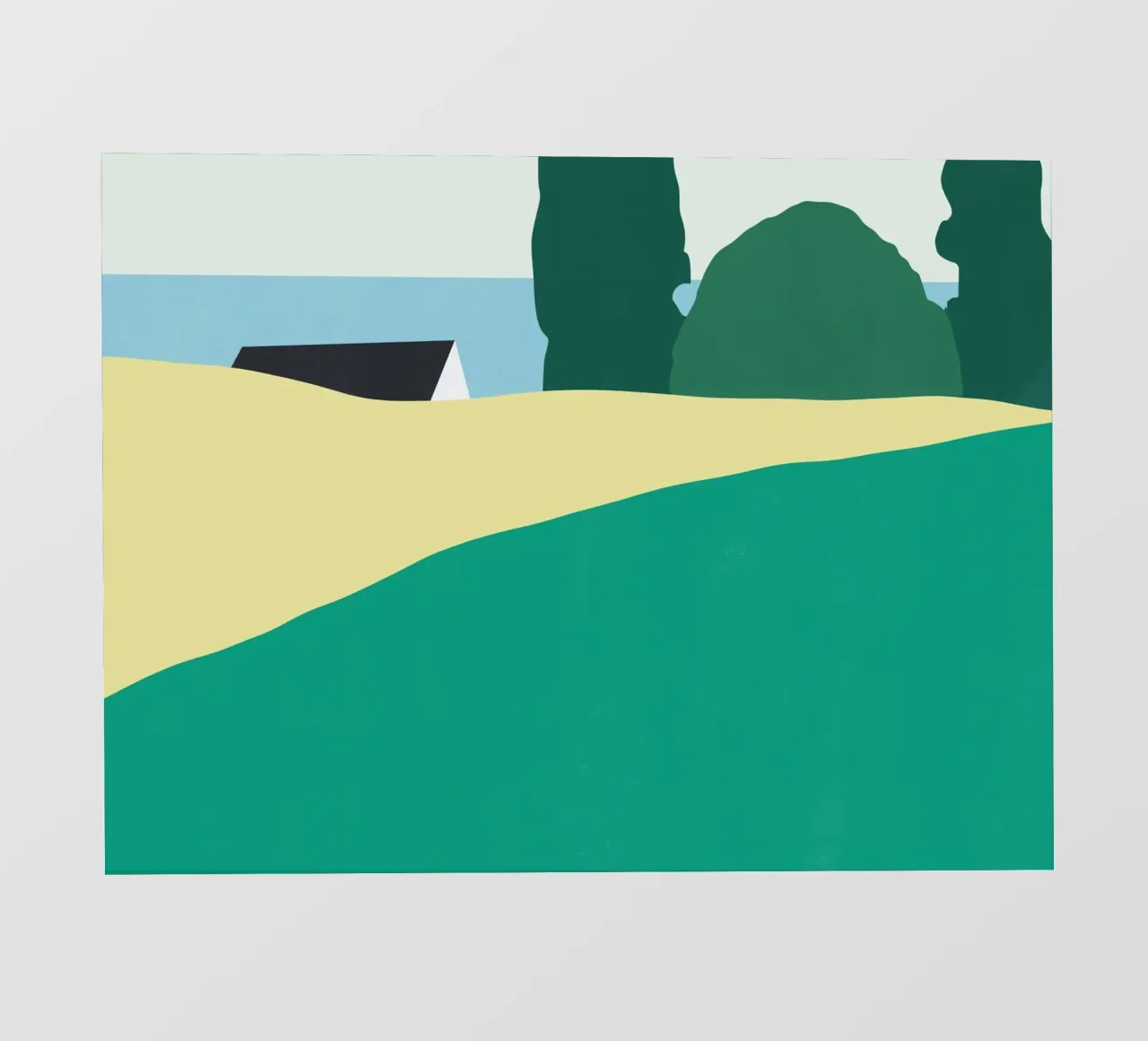 Tetto di un cottage pellicola backlit da Little Dean