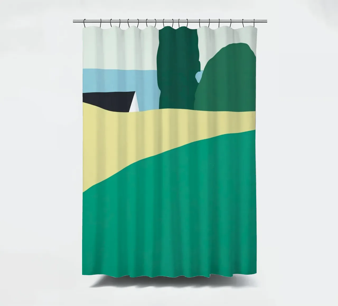 Tetto di un cottage tenda da doccia da Little Dean