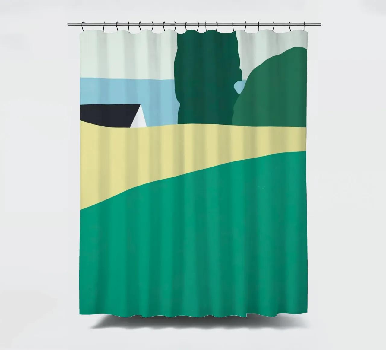 Tetto di un cottage tenda da doccia da Little Dean