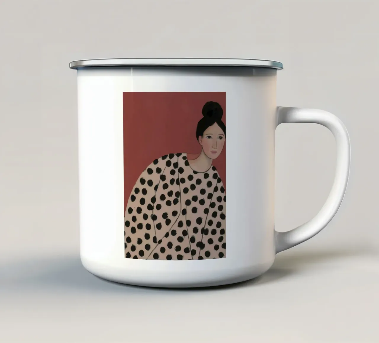 Respiro de lunares taza de esmalte de Aether Brush
