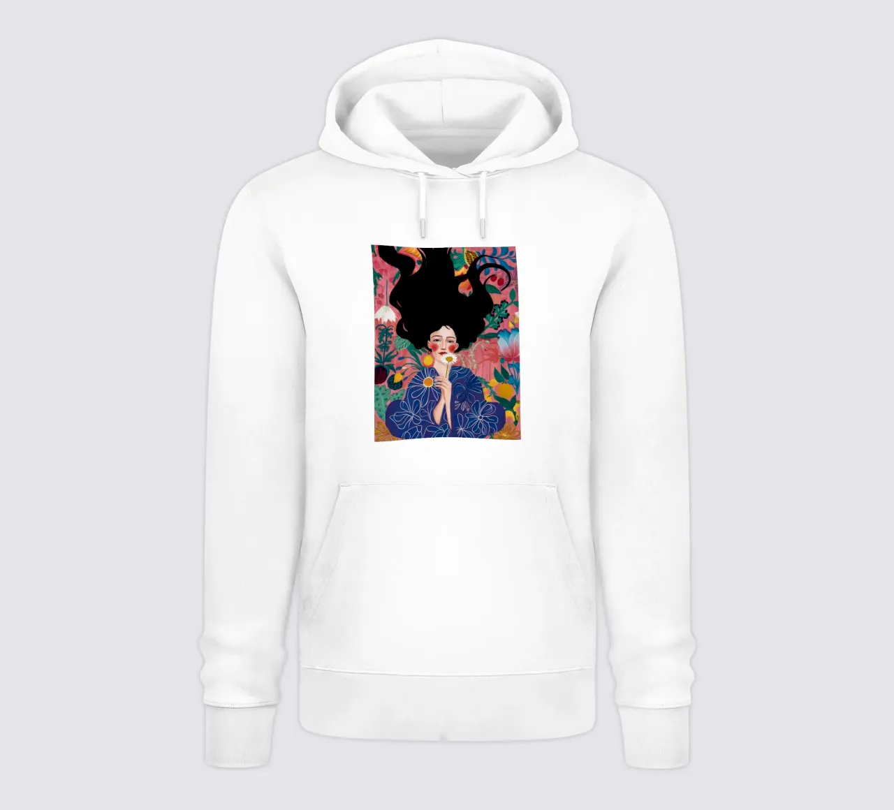 Psychedelic Flower Symphony hoodie by Aether Brush