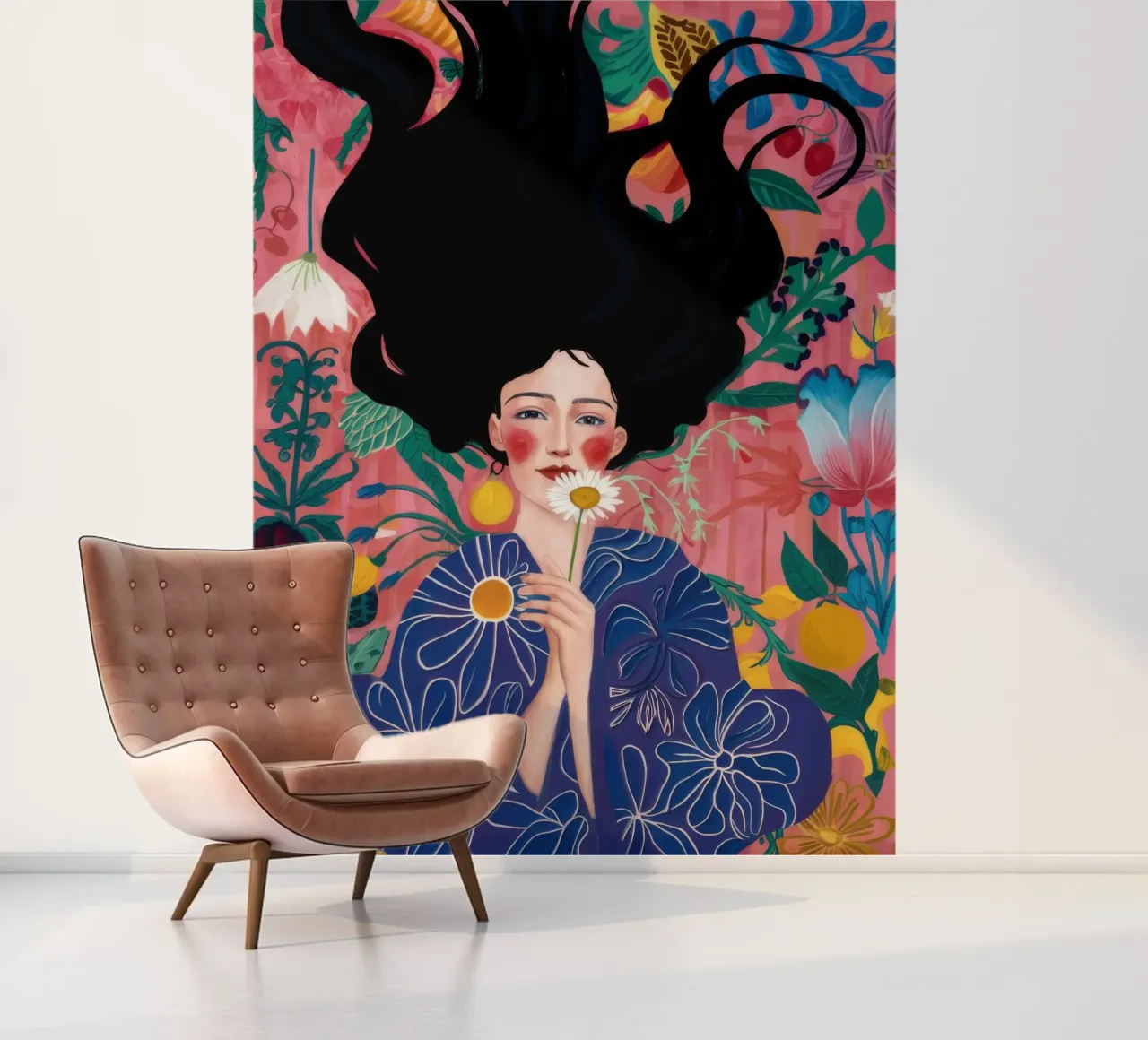 Psychedelic Flower Symphony photo wallpaper by Aether Brush