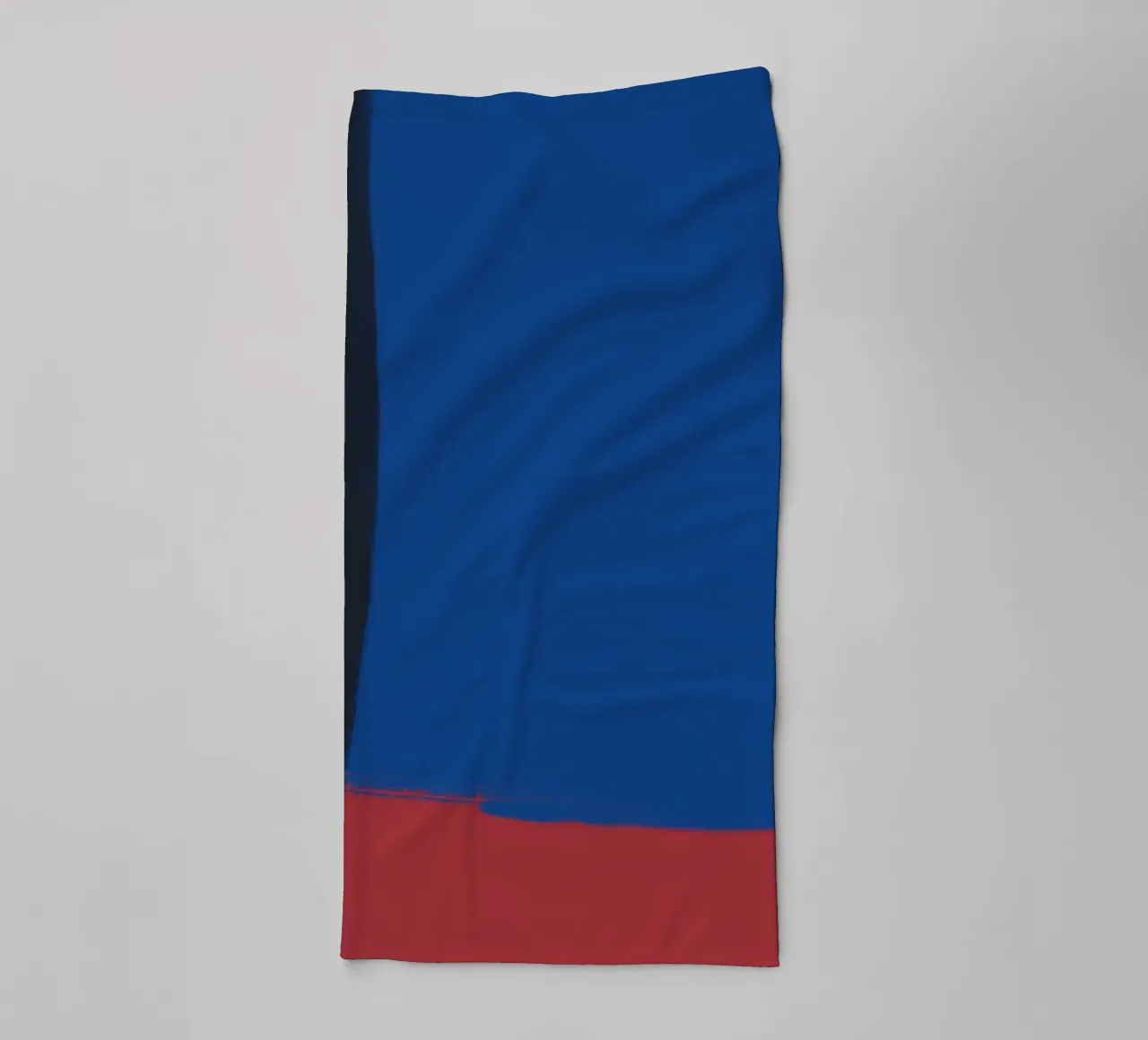 Abstract color block composition towel by Little Dean