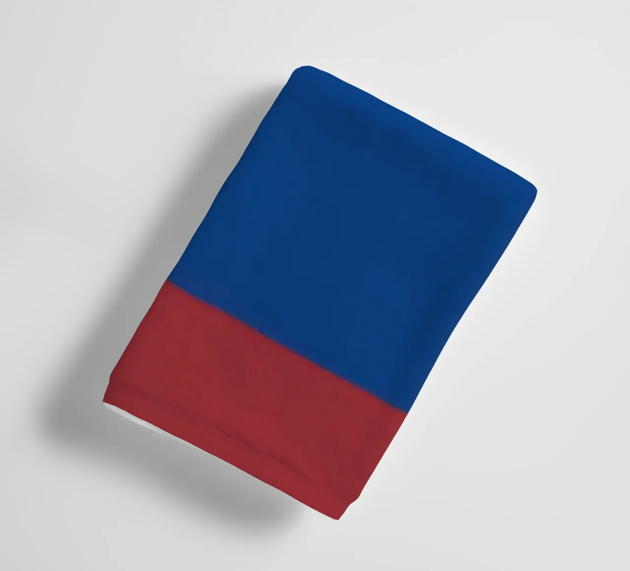 Abstract color block composition towel by Little Dean