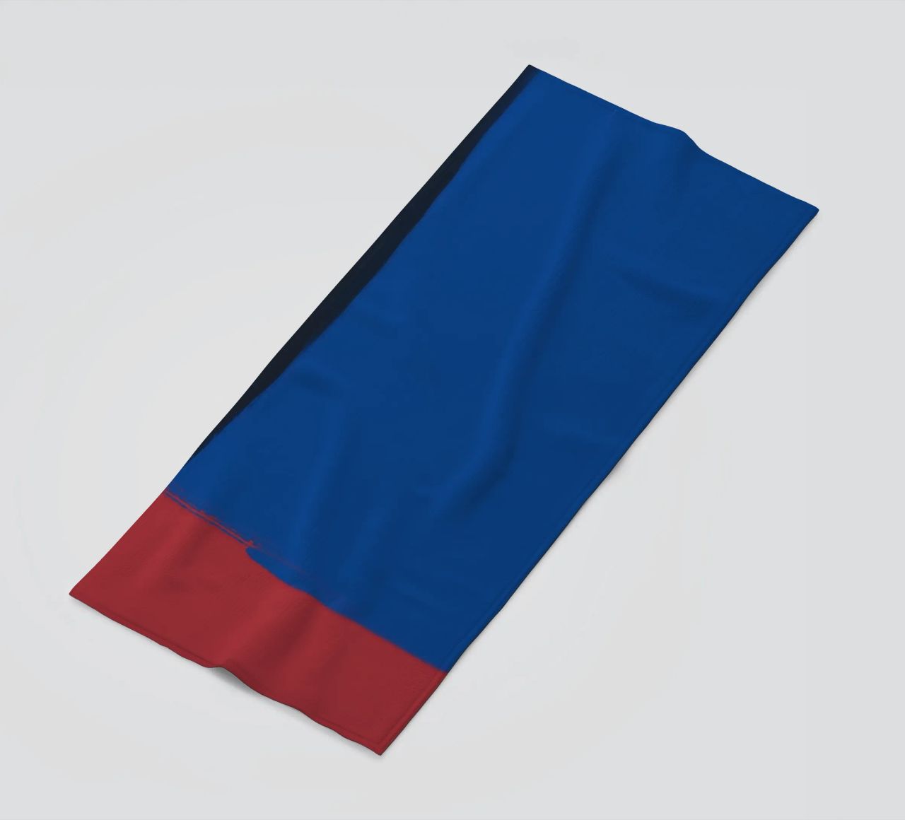 Abstract color block composition beach towel by Little Dean