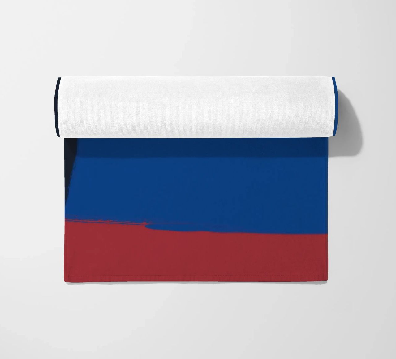 Abstract color block composition beach towel by Little Dean