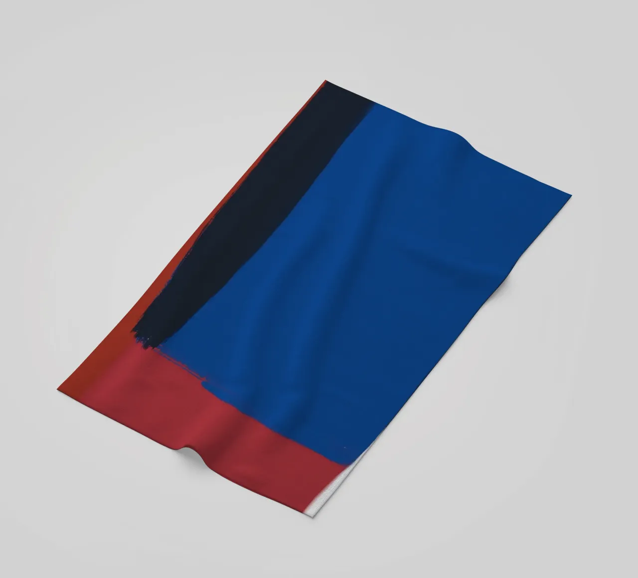Abstract color block composition beach towel by Little Dean