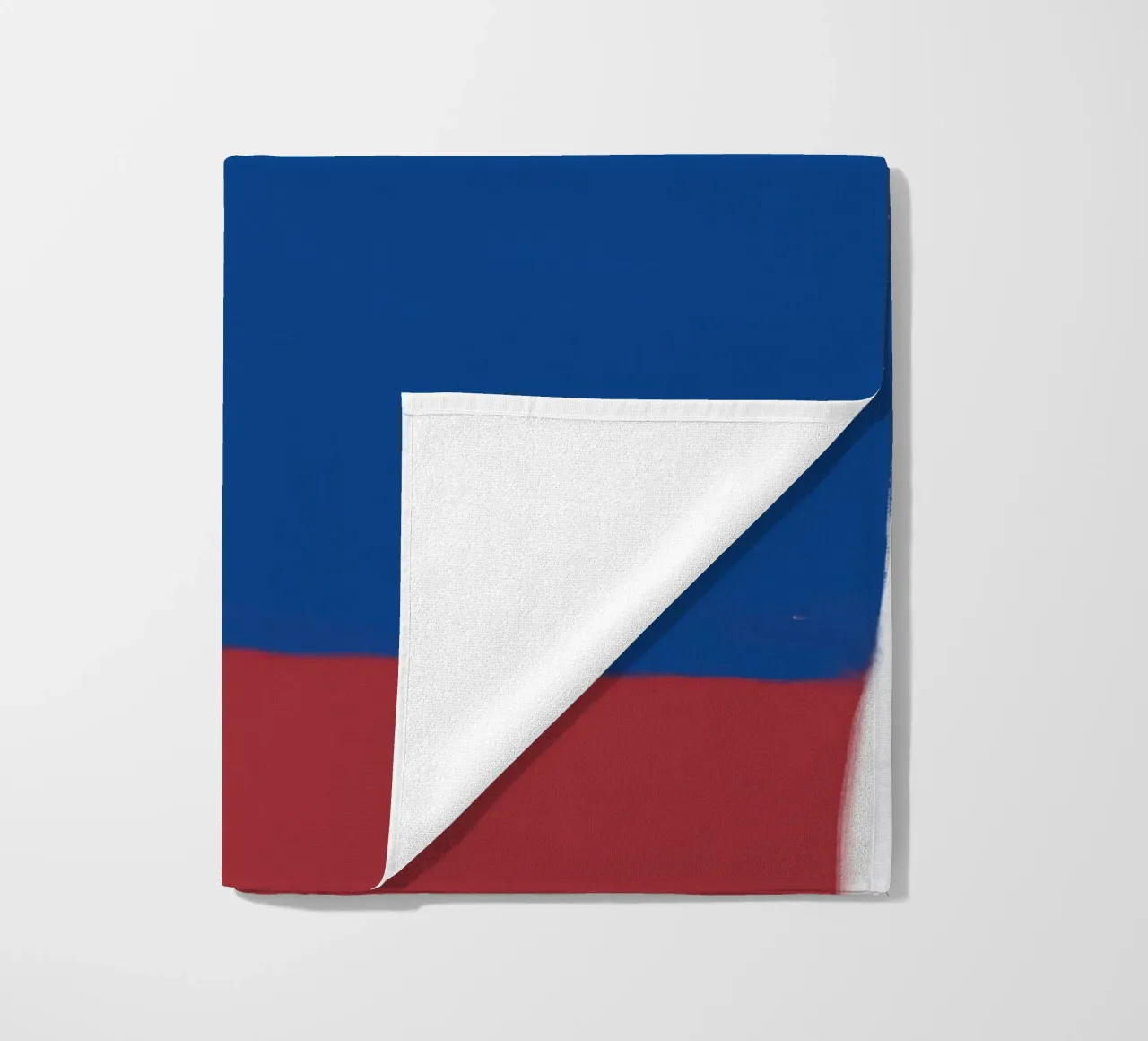 Abstract color block composition beach towel by Little Dean