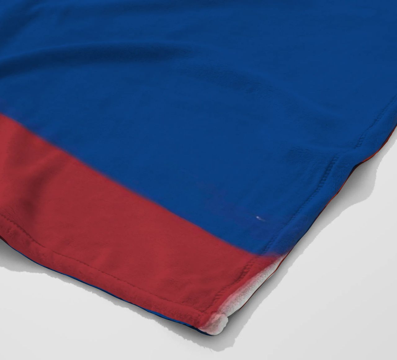 Abstract color block composition fleece blanket by Little Dean