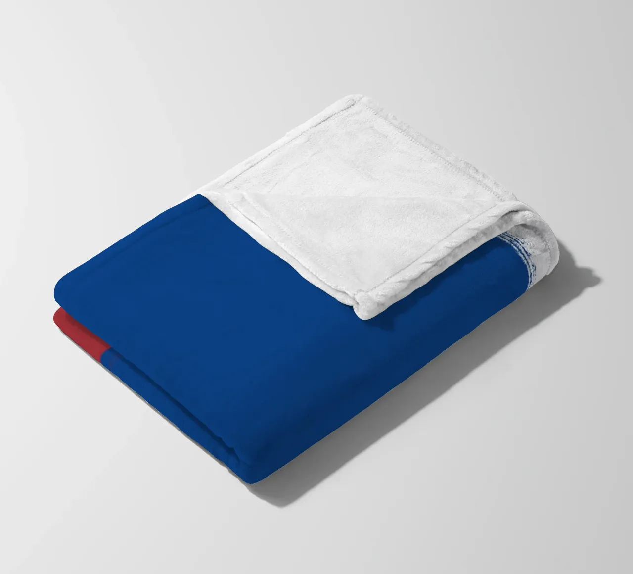 Abstract color block composition fleece blanket by Little Dean