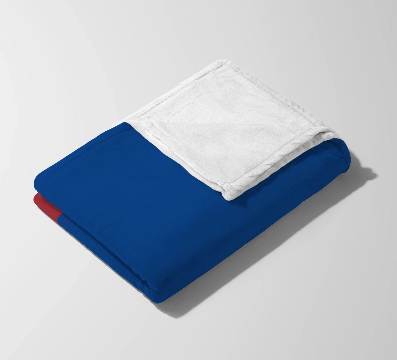 Abstract color block composition fleece blanket by Little Dean
