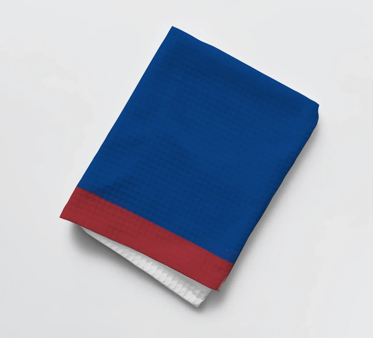 Abstract color block composition tea towel by Little Dean
