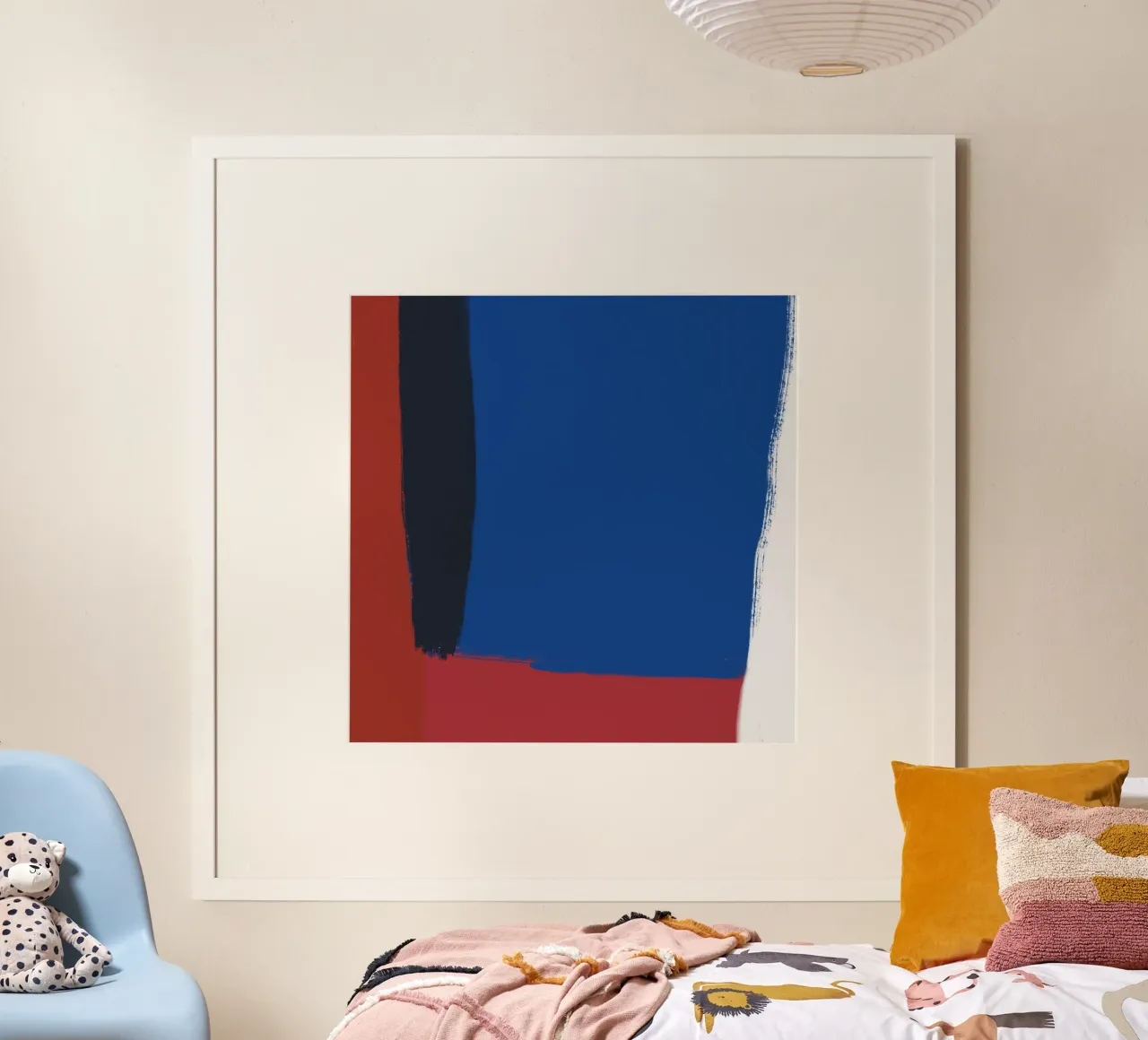 Abstract color block composition hahnemühle by Little Dean