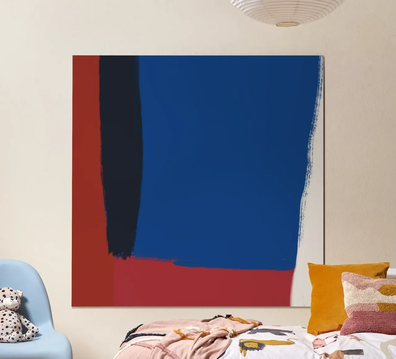 Abstract color block composition hahnemühle by Little Dean