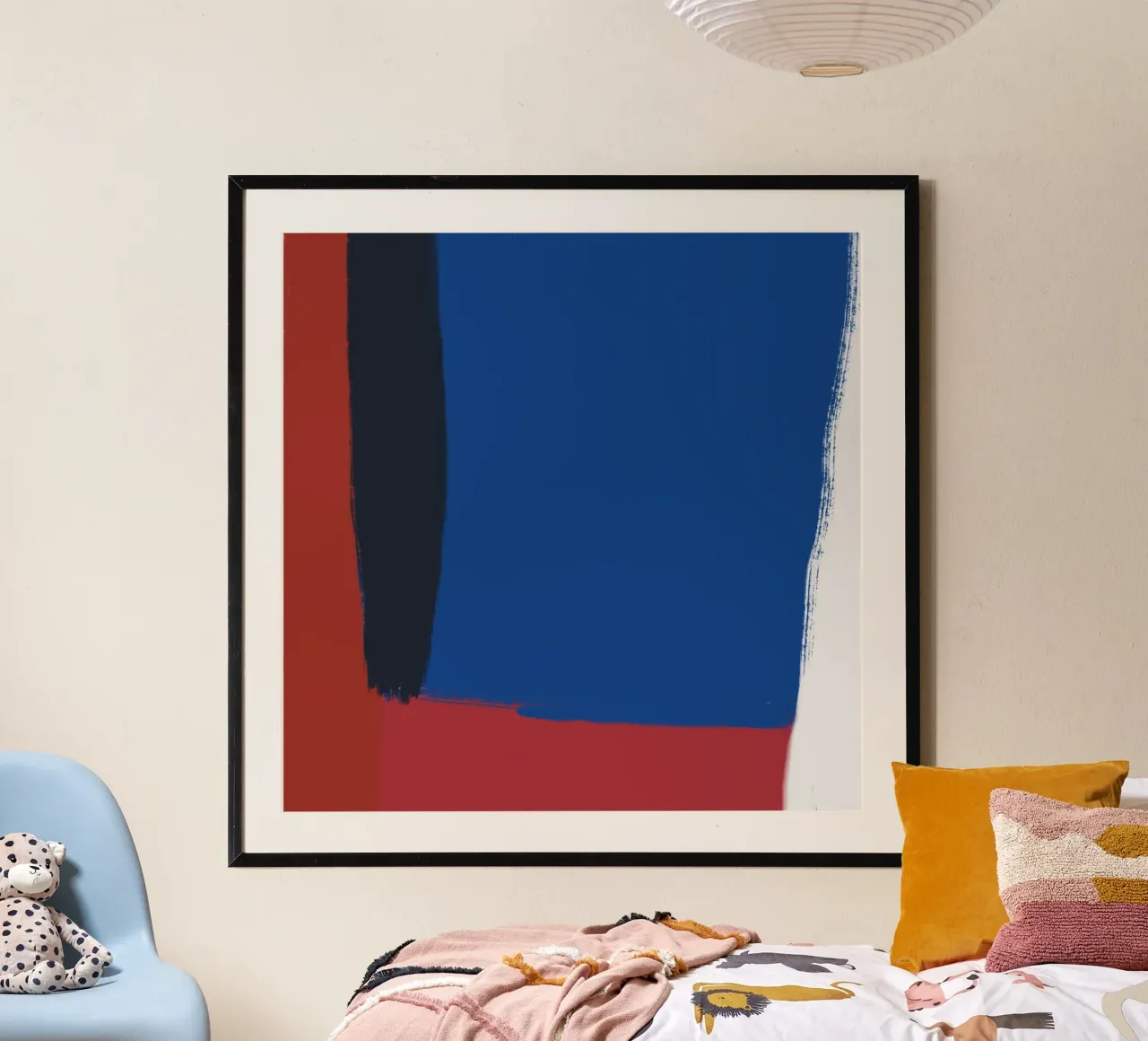 Abstract color block composition hahnemühle by Little Dean