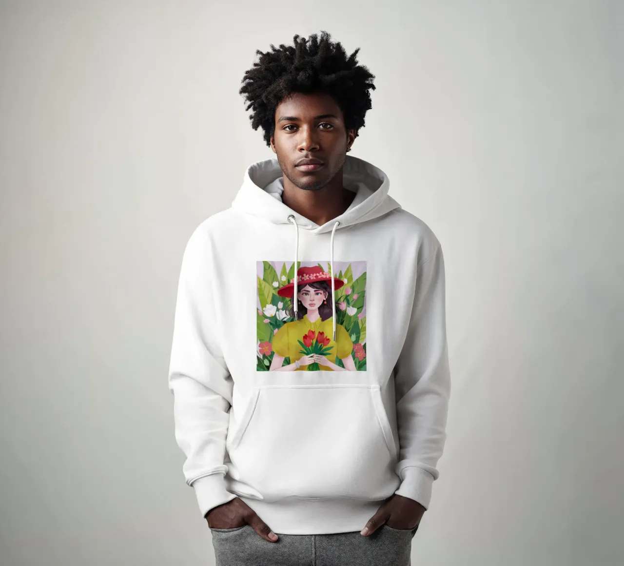 Tulpe Frühlingsträume Hoodie von Aether Brush