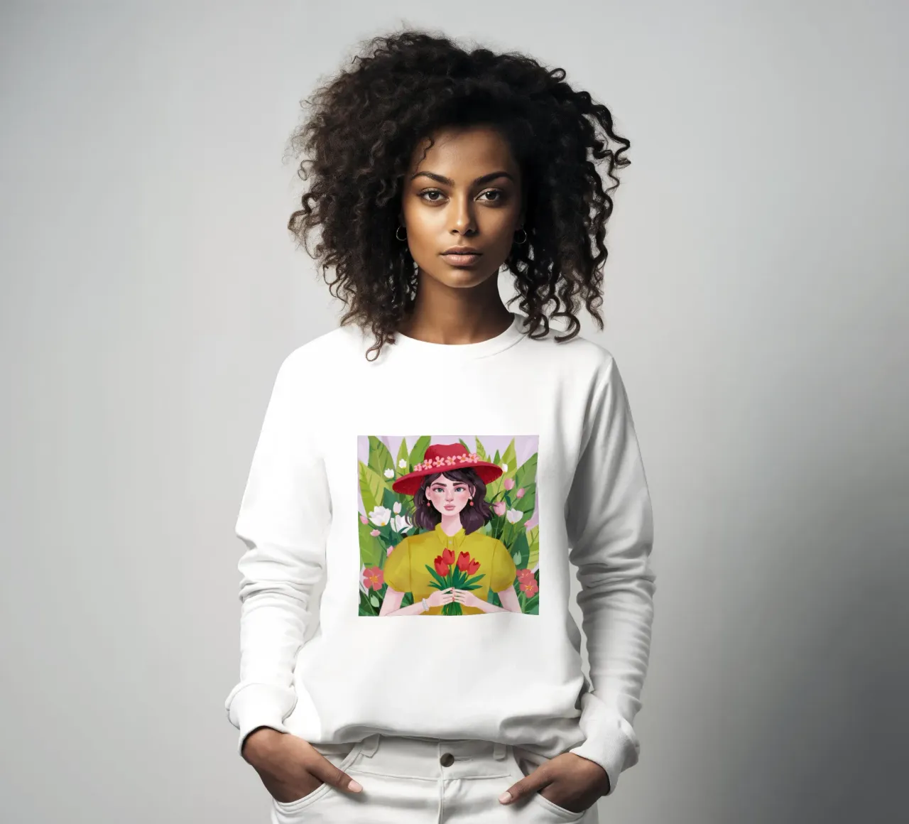 Tulip Spring Reverie sweatshirt by Aether Brush