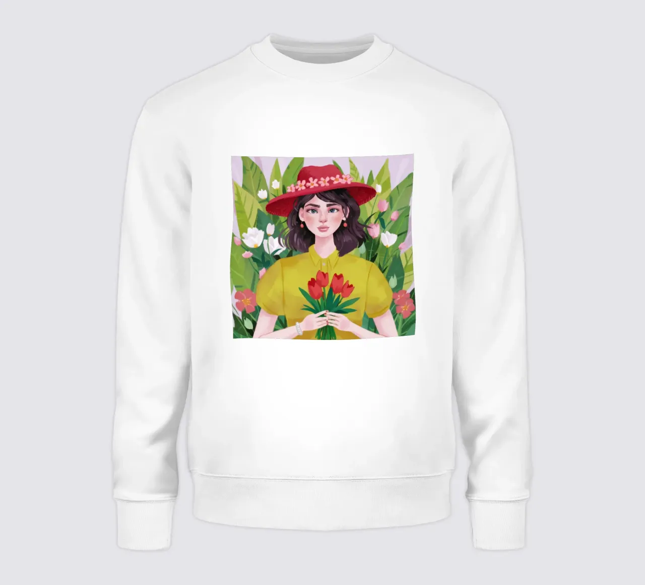 Tulip Spring Reverie sweatshirt by Aether Brush