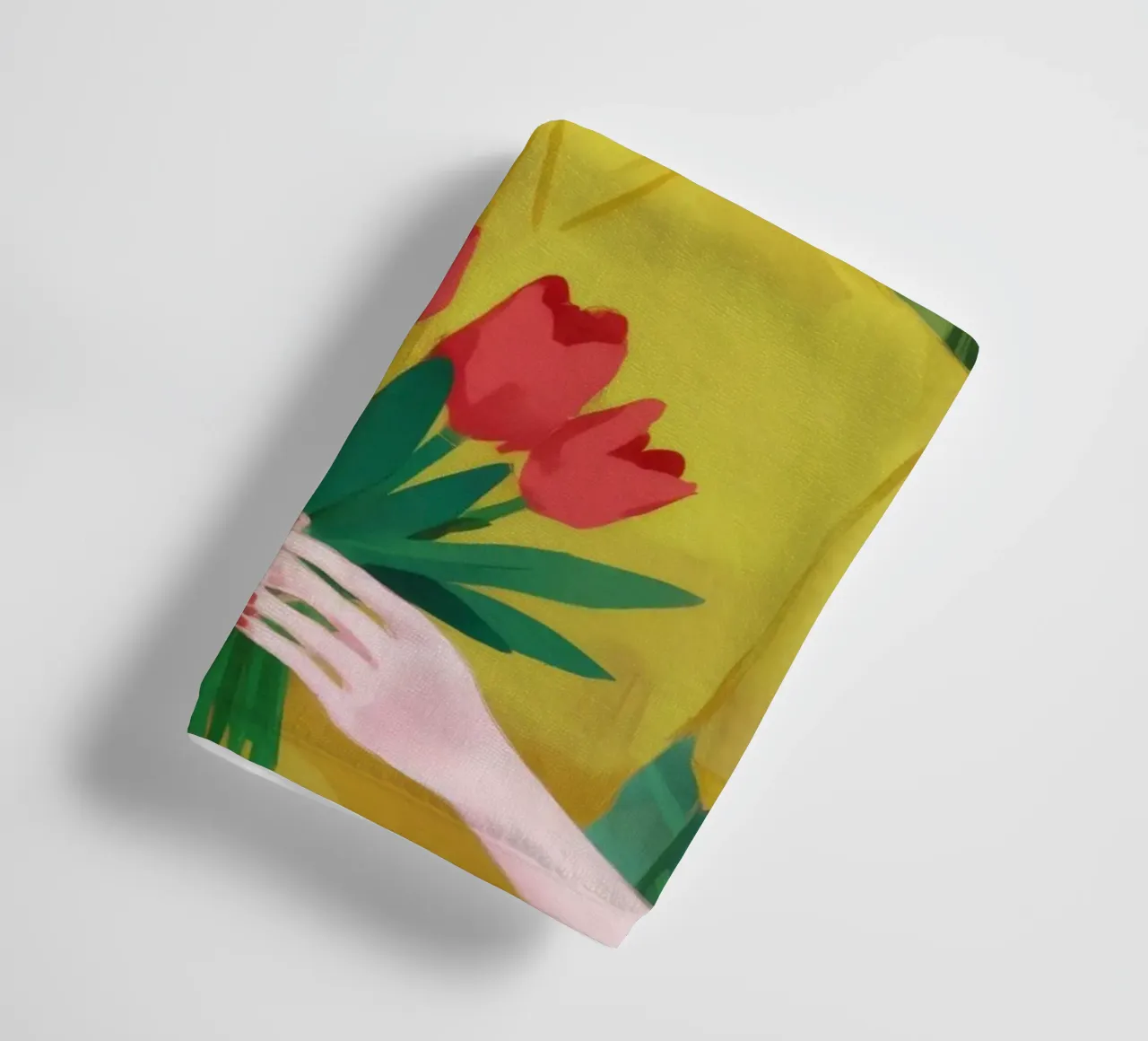 Tulpen Lente Mijmering badhanddoek van Aether Brush