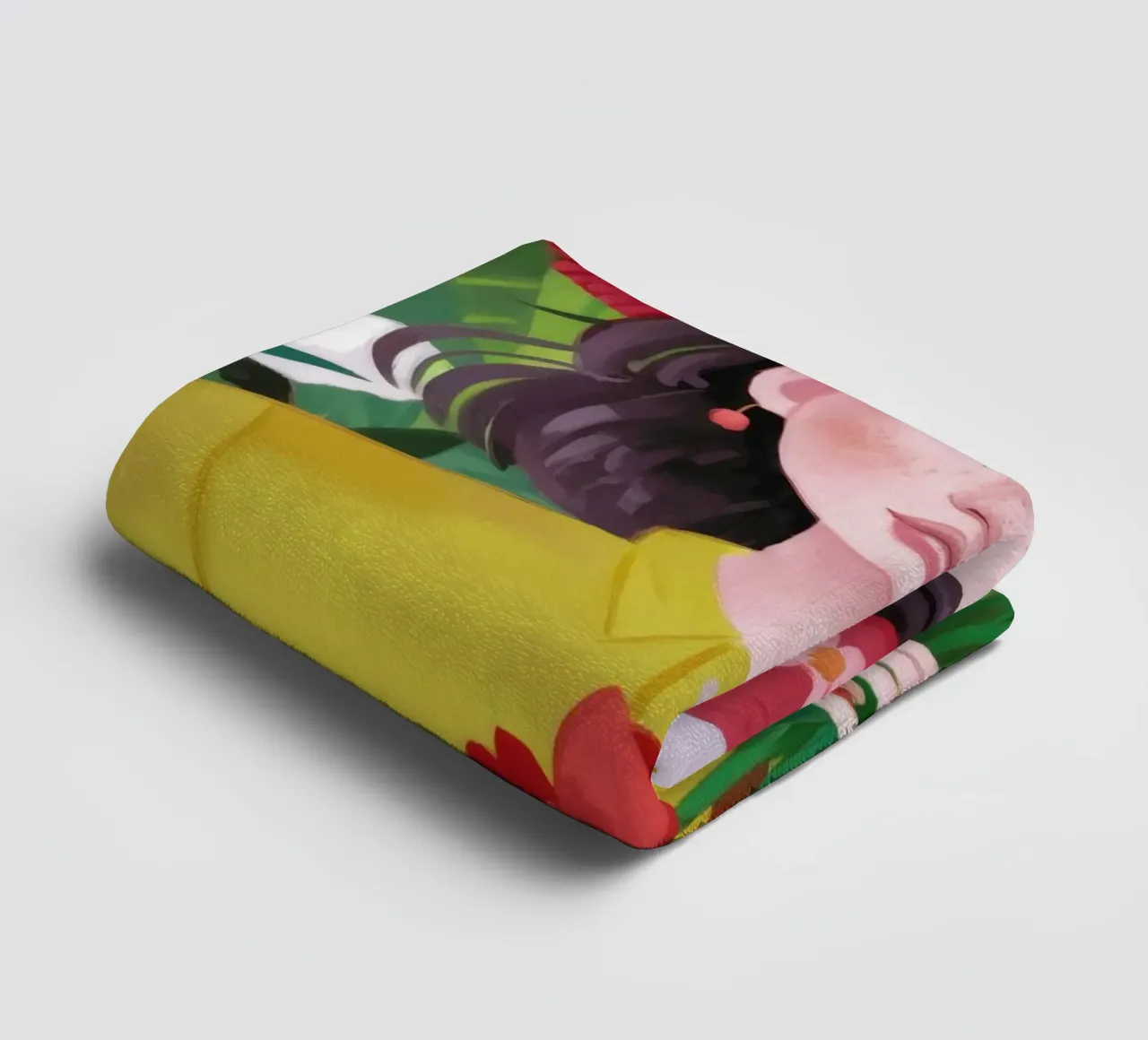 Tulpen Lente Mijmering badhanddoek van Aether Brush