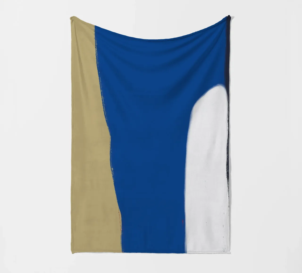 Abstract color block composition x fleece blanket by Little Dean