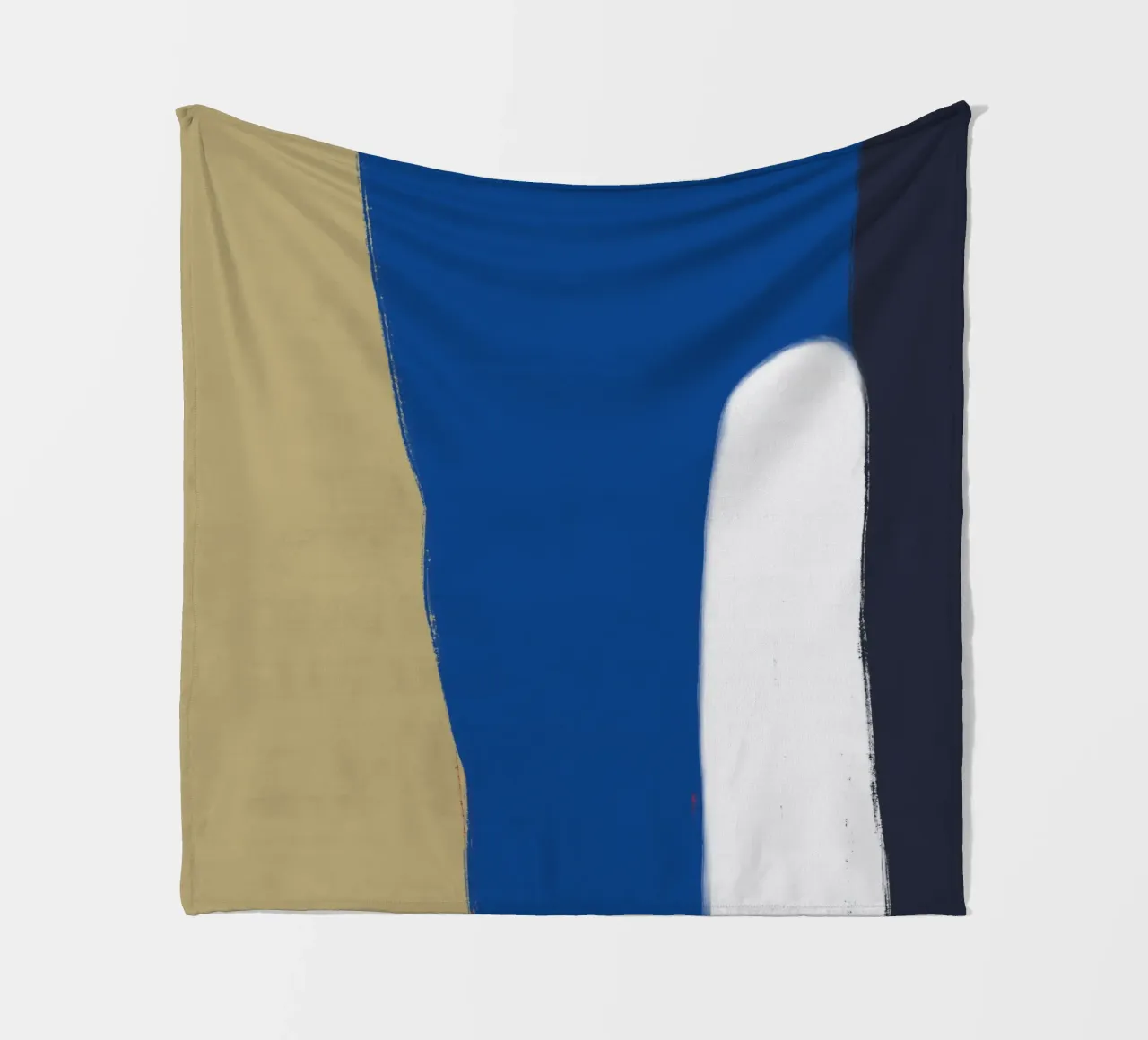 Abstract color block composition x fleece blanket by Little Dean