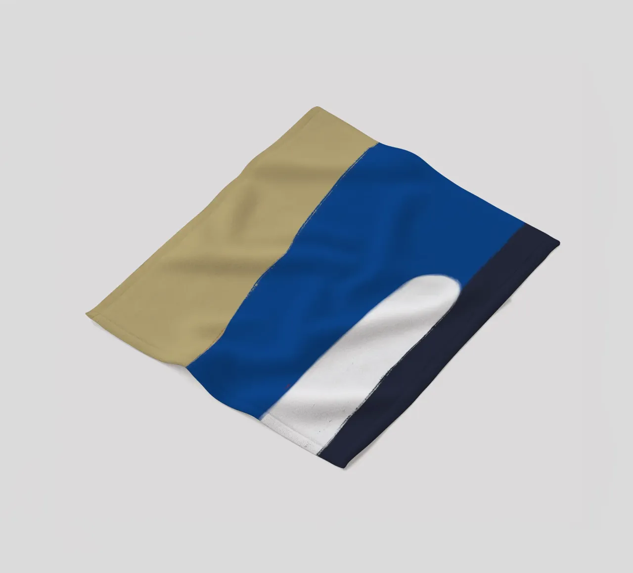 Abstract color block composition x fleece blanket by Little Dean