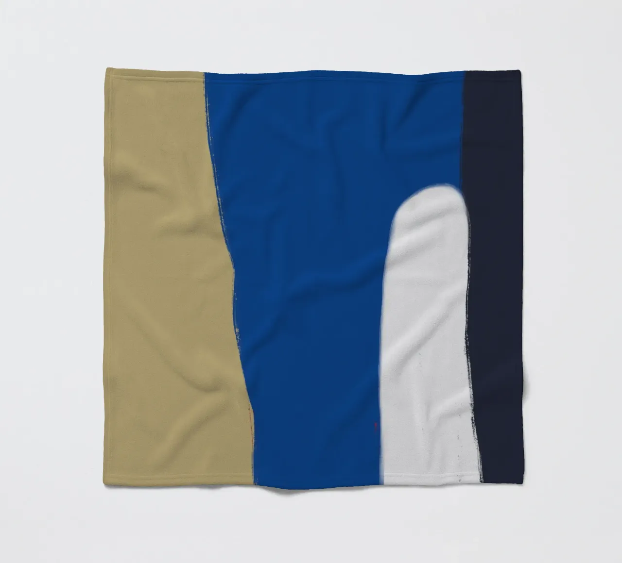 Abstract color block composition x fleece blanket by Little Dean