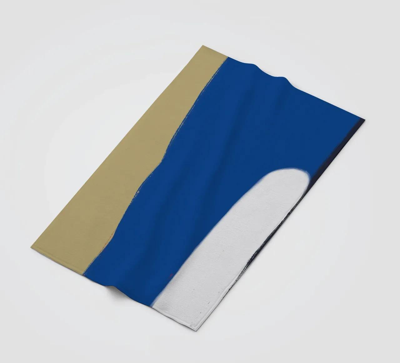 Abstract color block composition x fleece blanket by Little Dean