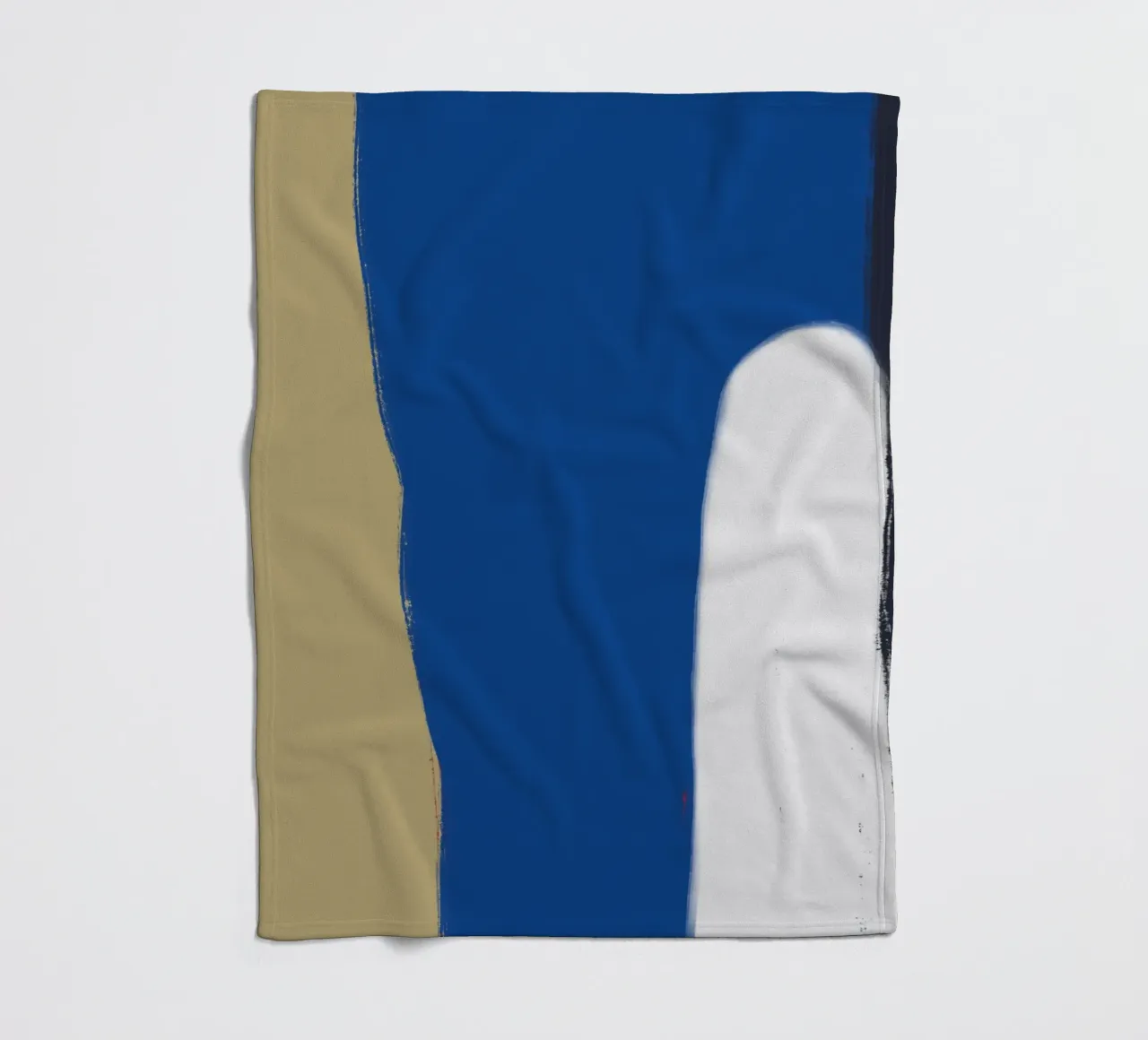 Abstract color block composition x fleece blanket by Little Dean