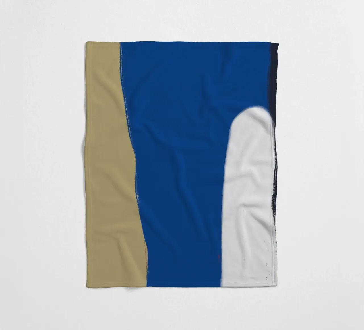 Abstract color block composition x fleece blanket by Little Dean