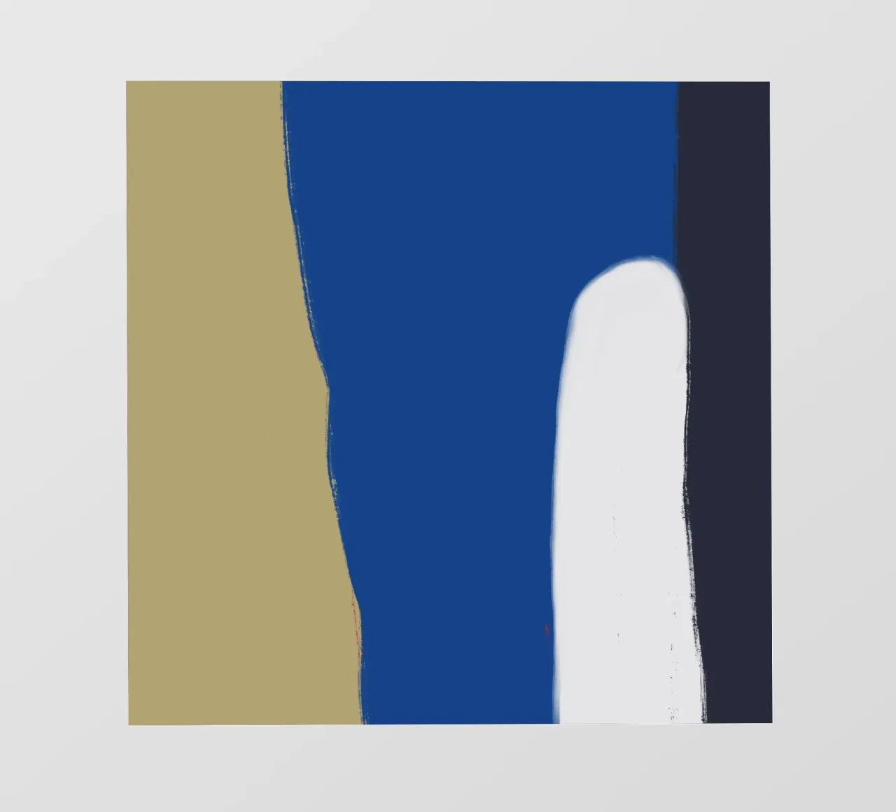 Composizione astratta a blocchi di colore x telo in pvc da Little Dean
