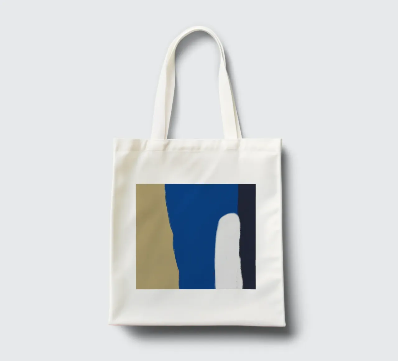 Abstract color block composition x tote bag by Little Dean
