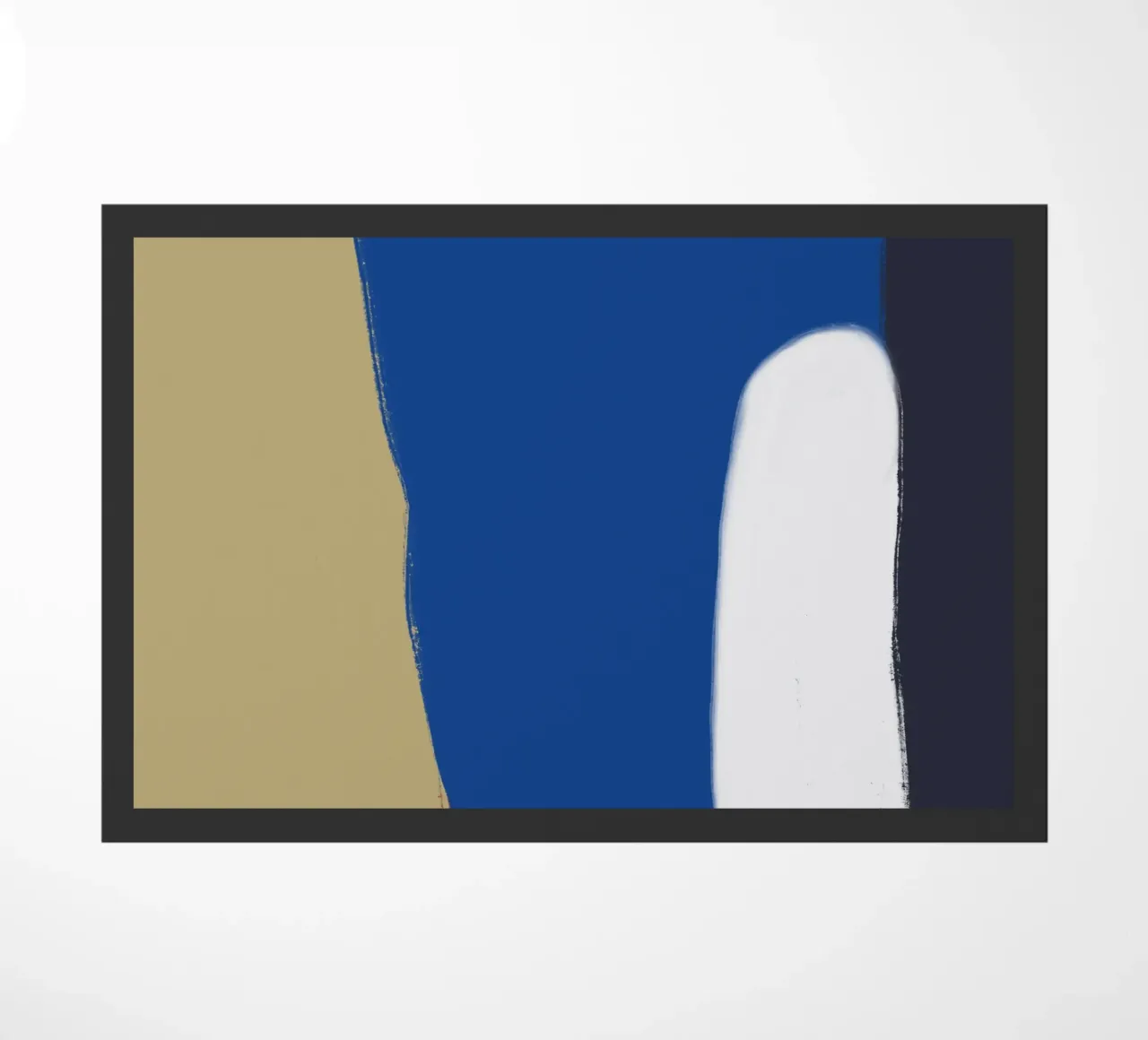 Abstract color block composition x doormat by Little Dean