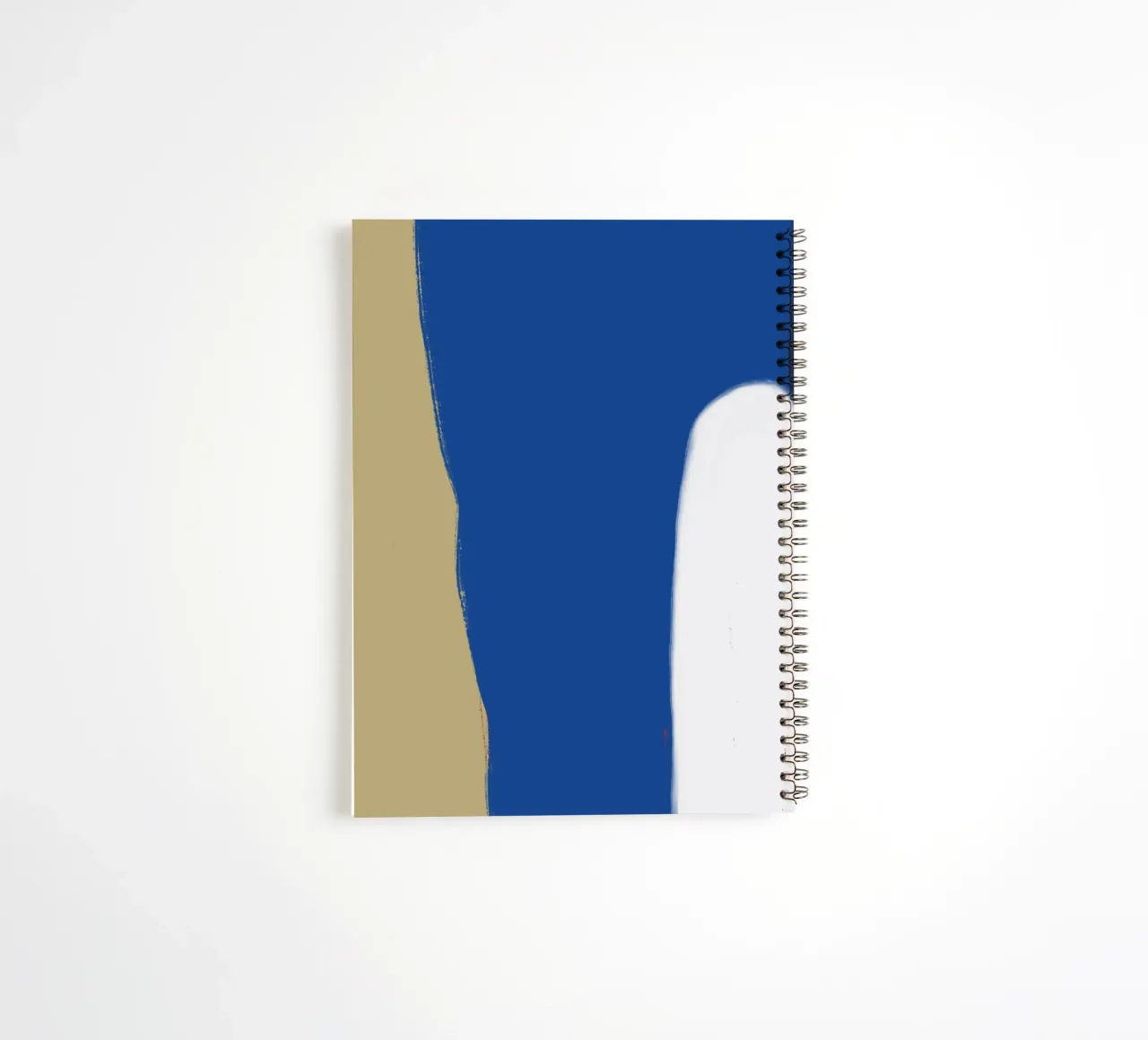 Abstracte kleurenblok compositie x notitieboek met spiraal van Little Dean