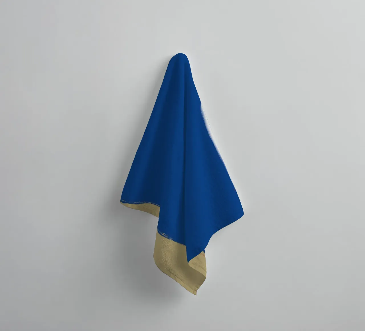 Abstracte kleurenblok compositie x badhanddoek van Little Dean