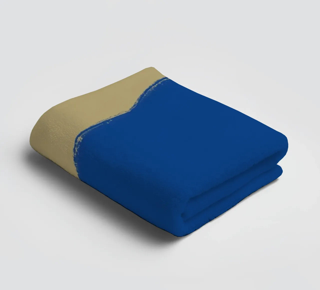 Abstract color block composition x towel by Little Dean