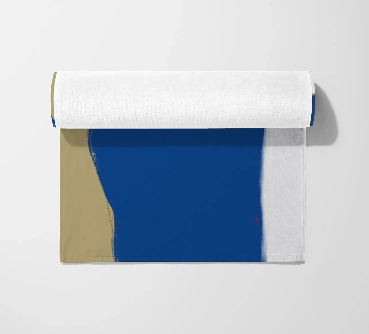 Abstract color block composition x beach towel by Little Dean