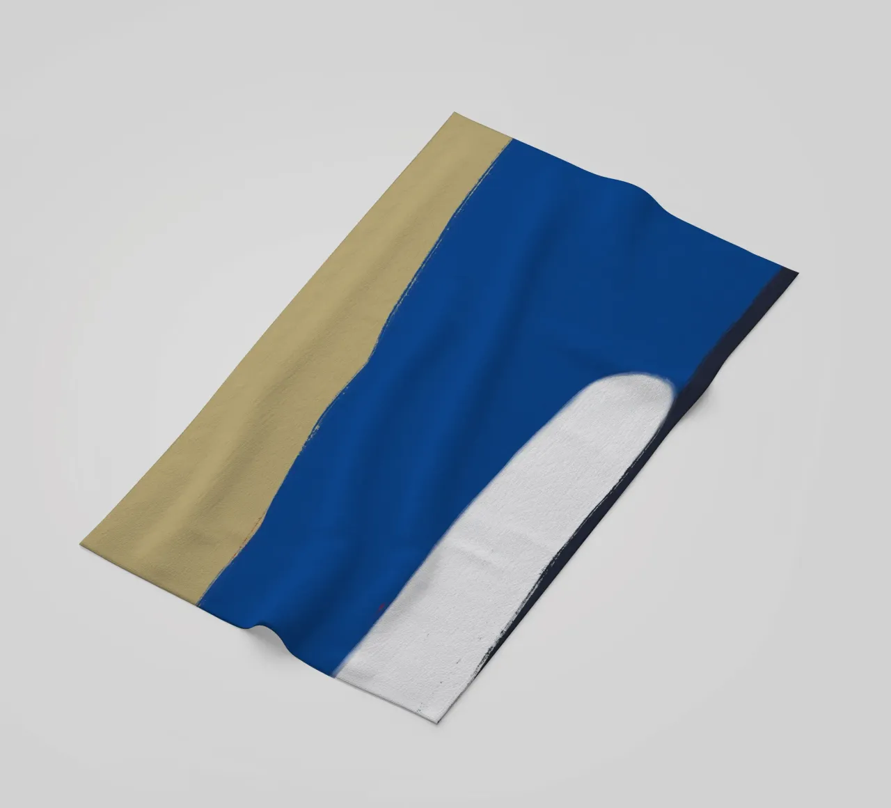 Abstract color block composition x beach towel by Little Dean
